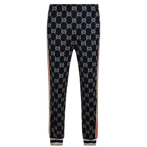 pantaloni gucci uomo con logo|gucci cropped pants.